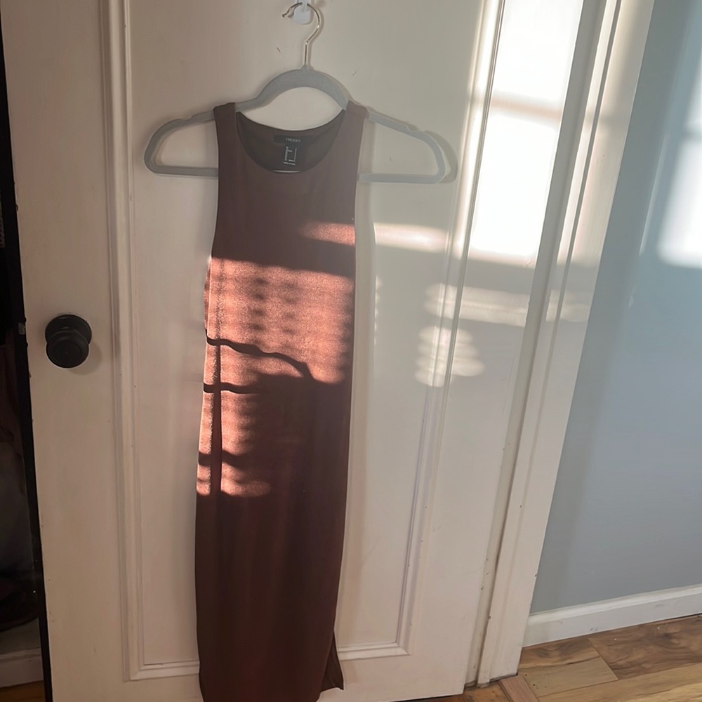 Brown tight dress